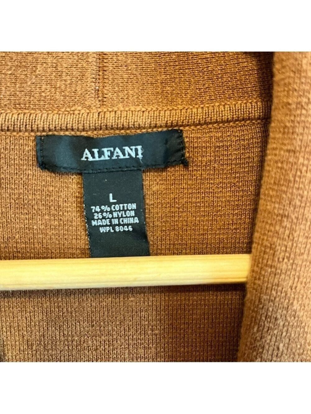 Alfani Brown Women's Sweater Blazer academic collegiate schoolboy retro - Picture 6 of 7